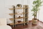 Hanah Home Shb-017-B Estantería de Metal y MDF en Color Topo
